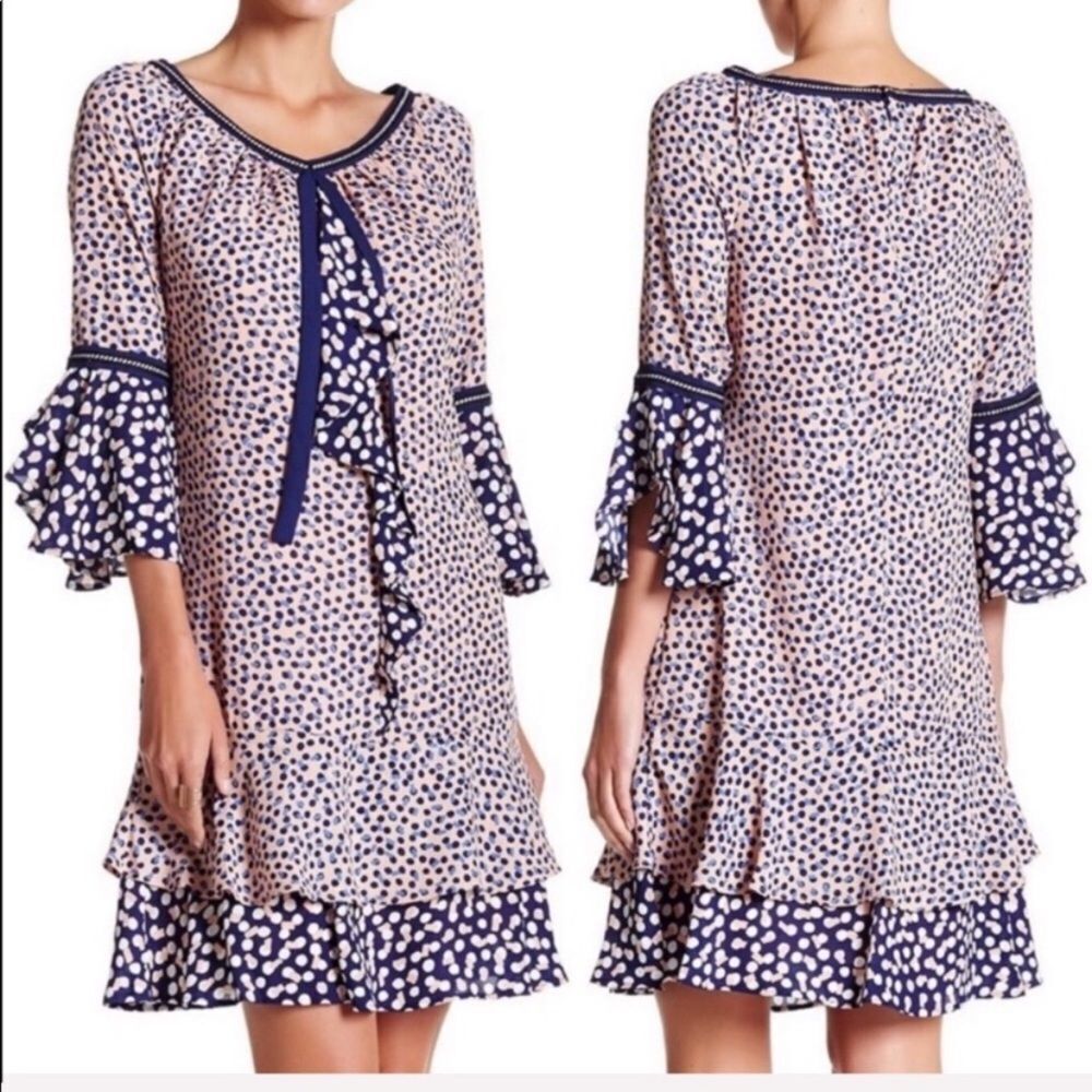 Nanette confetti ruffled dress 6